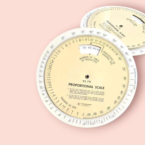 Set of (2) ps 79 proportional scale c-thru ruler - Picture 3 of 5